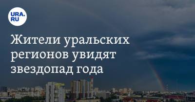 Жители уральских регионов увидят звездопад года - ura.news