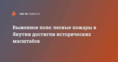 Выженное поле: лесные пожары в Якутии достигли исторических масштабов - ren.tv - респ. Саха