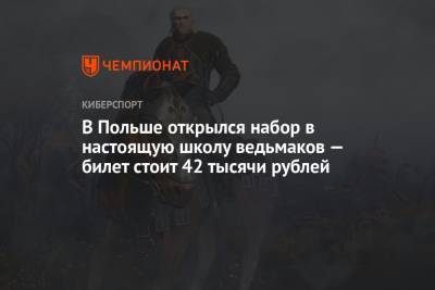 Анджей Сапковский - В Польше открылся набор в настоящую школу ведьмаков — билет стоит 42 тысячи рублей - championat.com - Польша