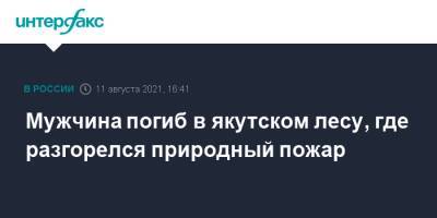 Мужчина погиб в якутском лесу, где разгорелся природный пожар - interfax.ru - Москва - Россия - респ. Саха
