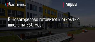 Александр Дрозденко - В Новогорелово готовится к открытию школа на 550 мест - ivbg.ru - Украина - Ленинградская обл. - район Кингисеппский