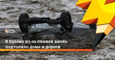 Янина Павленко - В Крыму из-за ливней вновь подтопило дома и дороги - ridus.ru - Крым - Симферополь - район Симферопольский