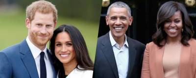Барак Обама - Стивен Спилберг - принц Гарри - Меган Маркл - Томас Хэнкс - Джордж Клуни - Барак Обама не пригласил принца Гарри и его жену на свое 60-летие - runews24.ru - США - Англия