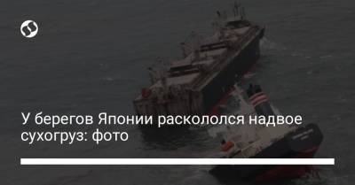 У берегов Японии раскололся надвое сухогруз: фото - liga.net - Украина - Япония - Таиланд