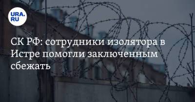 СК РФ: сотрудники изолятора в Истре помогли заключенным сбежать. Они отключили видеонаблюдение - ura.news - Россия - Московская обл. - Истра