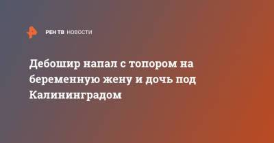 Дебошир напал с топором на беременную жену и дочь под Калининградом - ren.tv - Калининград - Калининградская обл.