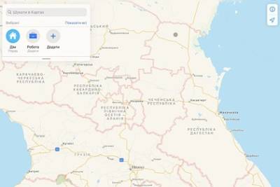 Apple «вернула» России контроль над Чечней на украинских картах - lenta.ru - Россия - респ. Чечня