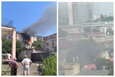Огонь охватил многоэтажку, черный дым виден издалека: видео ЧП из курортной части Одессы - odessa.politeka.net - Украина - Одесса