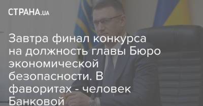 Александр Данилюк - Вадим Мельник - Завтра финал конкурса на должность главы Бюро экономической безопасности. В фаворитах - человек Банковой - strana.ua - Украина