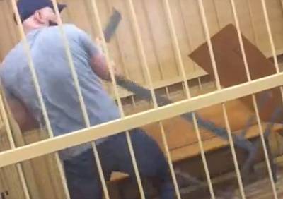 В Пскове политический активист разгромил клетку в суде после вынесения приговора - ya62.ru - Россия - Псков