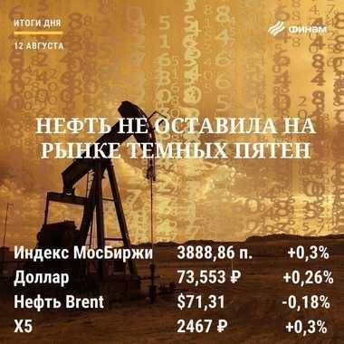 Итоги четверга, 12 августа: Российский рынок упрямо идет к годовым максимумам - smartmoney.one