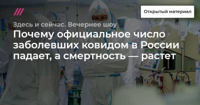 Почему официальное число заболевших ковидом в России падает, а смертность — растет - tvrain.ru - Москва - Россия - Казахстан - Киргизия