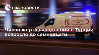 Тайип Эрдоган - Президент Турции Эрдоган: число жертв наводнений в Турции возросло до семнадцати - ria.ru - Турция - Анкара