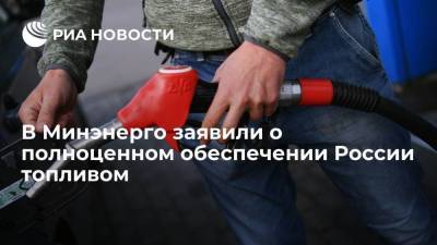 Николай Шульгинов - Минэнерго: топлива в России производится достаточно для полного удовлетворения спроса - smartmoney.one - Россия
