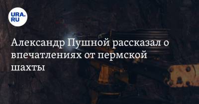 Александр Пушной рассказал о впечатлениях от пермской шахты - ura.news - Пермский край