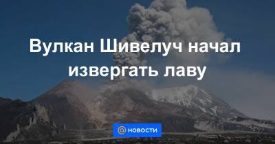 Вулкан Шивелуч начал извергать лаву - news.mail.ru - шт.Аляска