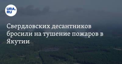 Свердловских десантников бросили на тушение пожаров в Якутии - ura.news - Екатеринбург - Белоярск - респ. Саха - Свердловская обл.