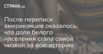После переписи американцев оказалось, что доля белого населения стала самой низкой за всю историю - strana.ua - США - Украина