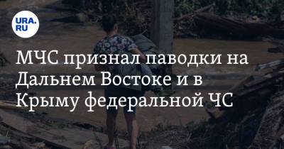 МЧС признал паводки на Дальнем Востоке и в Крыму федеральной ЧС - ura.news - Россия - Крым - Краснодарский край - Амурская обл. - Еврейская обл. - Забайкальский край - Хабаровский