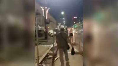 В центре Воронежа иномарка после ДТП вылетела на пешеходную зону - vestivrn.ru - Воронеж - Липецкая обл.
