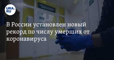 В России установлен новый рекорд по числу умерших от коронавируса - ura.news - Россия - Челябинская обл. - Свердловская обл. - Курганская обл. - Югра - окр. Янао - Пермский край