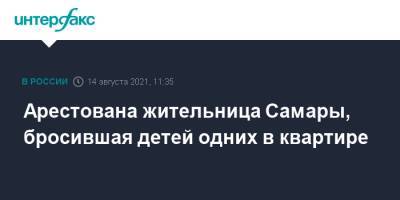Арестована жительница Самары, бросившая детей одних в квартире - interfax.ru - Москва - Самара