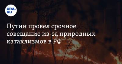 Владимир Путин - Путин провел срочное совещание из-за природных катаклизмов в РФ - ura.news - Россия