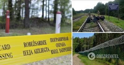 Мигрантов из Беларуси сопровождали силовики: видео с границы Латвии - obozrevatel.com - Белоруссия - Литва - Латвия