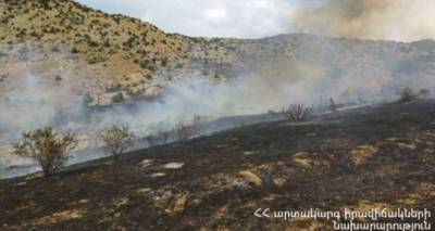 Пожар вблизи Хосровского заповедника - пожарные МЧС борются с очагами задымления - ru.armeniasputnik.am - Армения