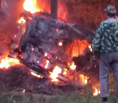 Два человека сгорели в Chevrolet Lanos в Касимовском районе - 7info.ru