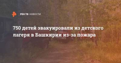 750 детей эвакуировали из детского лагеря в Башкирии из-за пожара - ren.tv - Россия - Башкирия