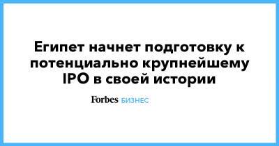 Египет начнет подготовку к потенциально крупнейшему IPO в своей истории - forbes.ru - Египет