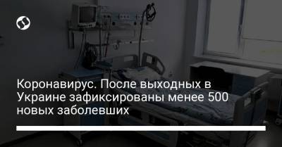 Коронавирус. После выходных в Украине зафиксированы менее 500 новых заболевших - liga.net - Украина - Киев - Сумская обл. - Винницкая обл. - Одесская обл. - Херсонская обл.