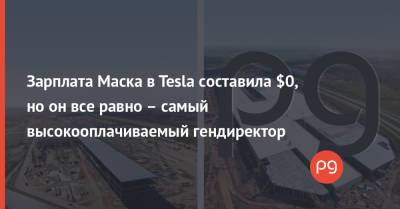 Илон Маск - Зарплата Маска в Tesla составила $0, но он все равно – самый высокооплачиваемый гендиректор - thepage.ua - США - Украина - Англия