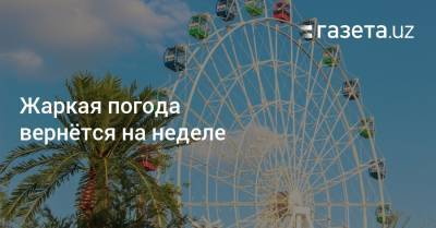 Жаркая погода вернётся на неделе - gazeta.uz - Узбекистан