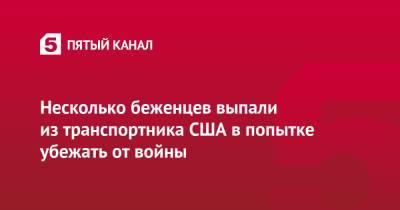 Несколько беженцев выпали из транспортника США в попытке убежать от войны - 5-tv.ru - США - Афганистан