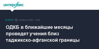 Станислав Зась - ОДКБ в ближайшие месяцы проведет учения близ таджикско-афганской границы - interfax.ru - Москва - Армения - Казахстан - Белоруссия - Душанбе - Таджикистан - Афганистан
