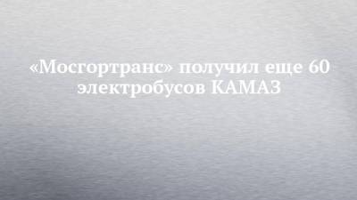 «Мосгортранс» получил еще 60 электробусов КАМАЗ - chelny-izvest.ru - Москва - Камаз