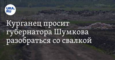 Вадим Шумков - Курганец просит губернатора Шумкова разобраться со свалкой. Видео - ura.news - Курганская обл.