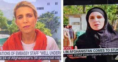 Журналистка CNN надела хиджаб и вела трансляцию на фоне талибов, кричащих "смерть Америке" (видео) - focus.ua - Украина - Афганистан - Талибан