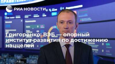 Михаил Мишустин - Дмитрий Григоренко - Григоренко: ВЭБ — опорный институт развития по достижению наццелей - smartmoney.one - Россия