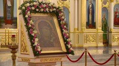 В Спасский собор привезли копию Казанской иконы Божией Матери - penzainform.ru - Пенза