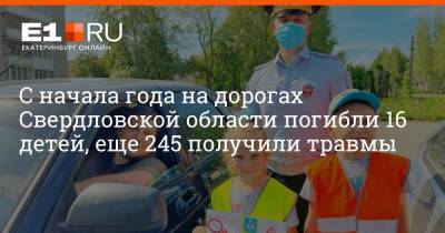 С начала года на дорогах Свердловской области погибли 16 детей, еще 245 получили травмы - e1.ru - Екатеринбург - Свердловская обл.