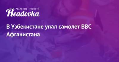 В Узбекистане упал самолет ВВС Афганистана - readovka.news - Узбекистан - Афганистан