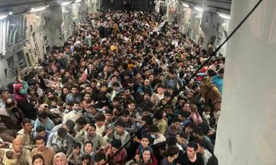 Военно-транспортный самолет США за один рейс вывез из Кабула около 640 беженцев - capital.ua - США - Украина - Афганистан