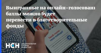 Выигранные на онлайн-голосовании баллы можно будет перевести в благотворительные фонды - nsn.fm - Москва