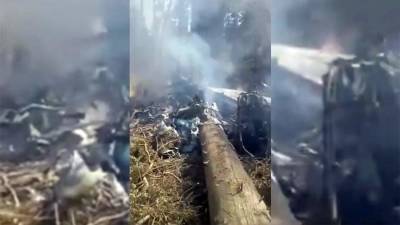 Опубликовано видео с места крушения самолета Ил-112В - iz.ru - Россия - Израиль