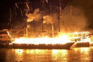 На курорте в Турции сгорели четыре экскурсионных судна - novostiua.news - Украина - респ. Алания - Turkey