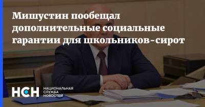 Михаил Мишустин - Мишустин пообещал дополнительные социальные гарантии для школьников-сирот - nsn.fm - Россия
