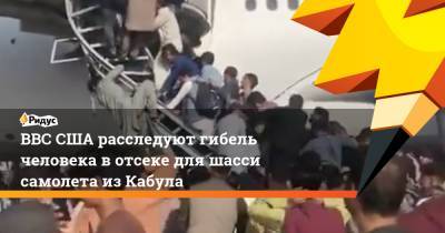 ВВС США расследуют гибель человека в отсеке для шасси самолета из Кабула - ridus.ru - США - Washington - Катар